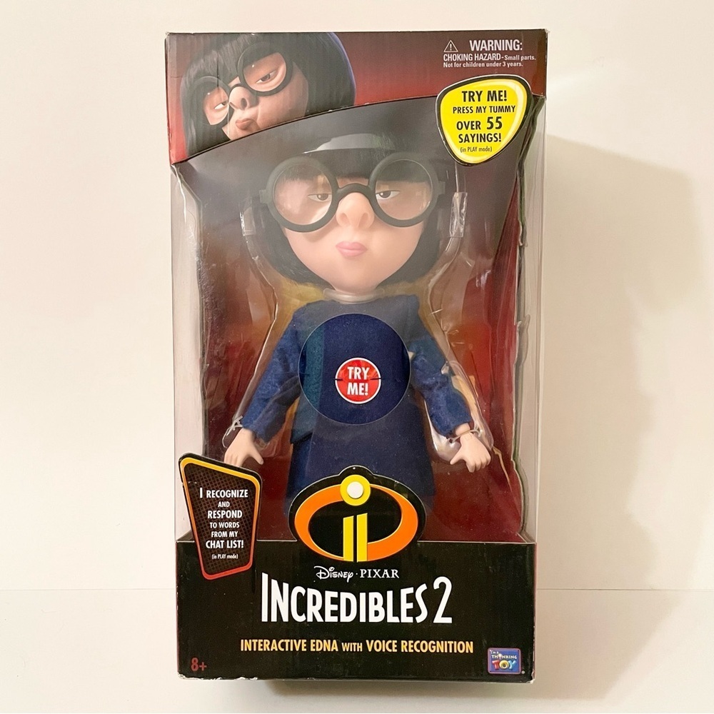 Disney Pixar’s Incredibles 2 Interactive Talking Edna Mode W/ Voice Recognition